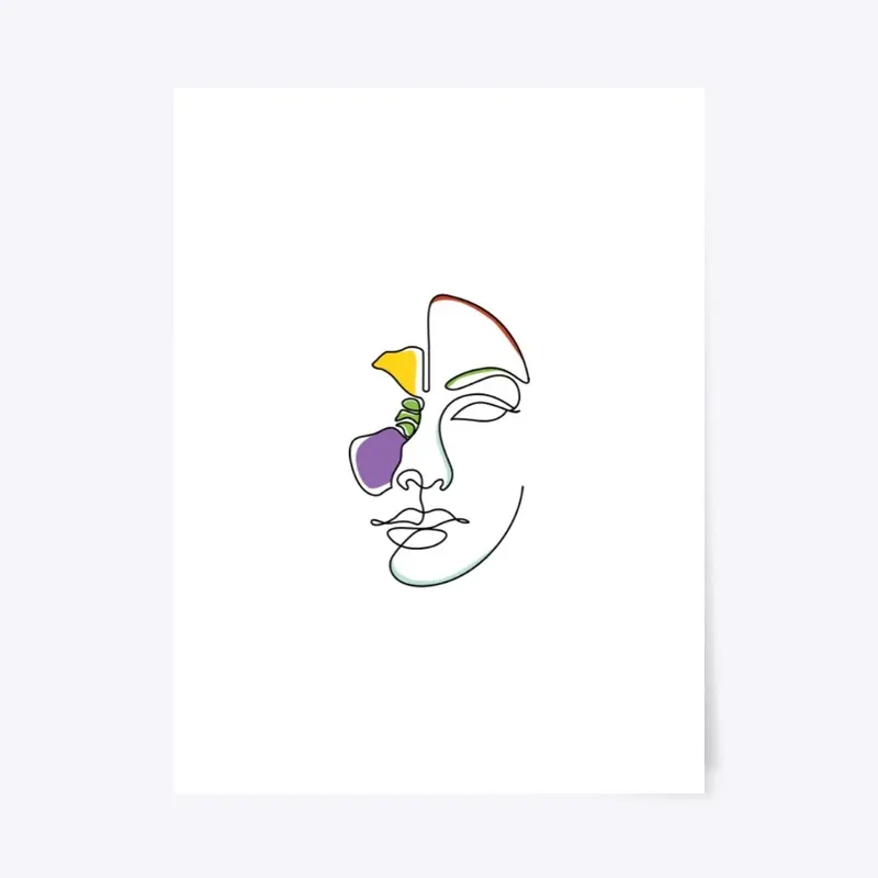 Sinus cavities minimalist artwork